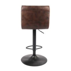 Felix Counter Adjustable Height Swivel Bar Stool, Faux Leather -Online Furniture Store 30748291 alt05