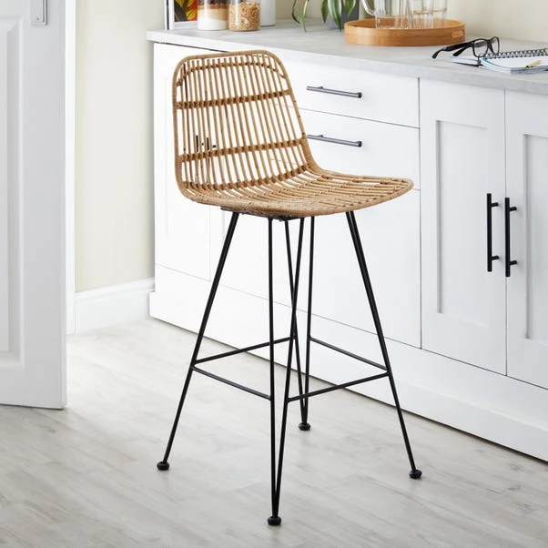 Pax Counter Height Stool, Rattan 3 Pax Counter Height Stool, Rattan