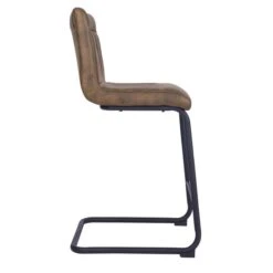Felix Counter Height Cantilever Bar Stool, Faux Leather -Online Furniture Store 30748431 alt03