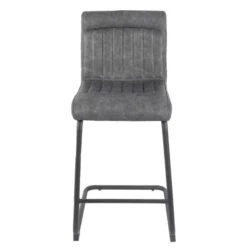 Felix Counter Height Cantilever Bar Stool, Faux Leather -Online Furniture Store 30748432 alt02