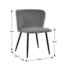 Mandy Linen Dining Chair -Online Furniture Store 30748441 alt09