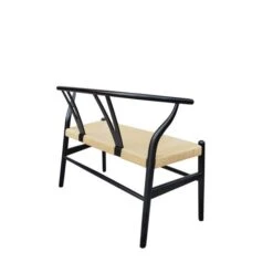 Lara Wishbone 2 Seater Dining Bench, Beech Wood, 110cm 15 Lara Wishbone 2 Seater Dining Bench, Beech Wood, 110cm -Online Furniture Store 30751699 alt04