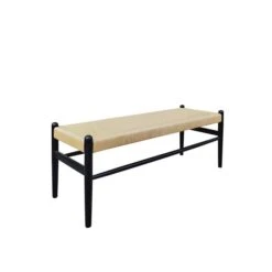 Lara Wishbone 2 Seater Dining Bench, Beech Wood, 120cm -Online Furniture Store 30751861 alt02