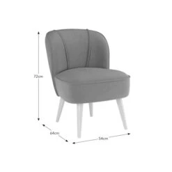 Elsie Velvet Cocktail Chair -Online Furniture Store 30752127 alt09