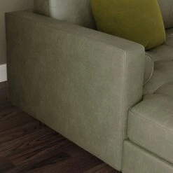 Zoe Distressed Faux Leather Corner Chaise -Online Furniture Store 30766234 alt05