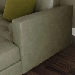 Zoe Distressed Faux Leather Corner Chaise -Online Furniture Store 30766235 alt05