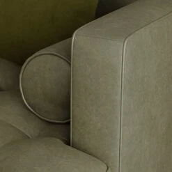 Zoe Distressed Faux Leather Corner Chaise -Online Furniture Store 30766235 alt06