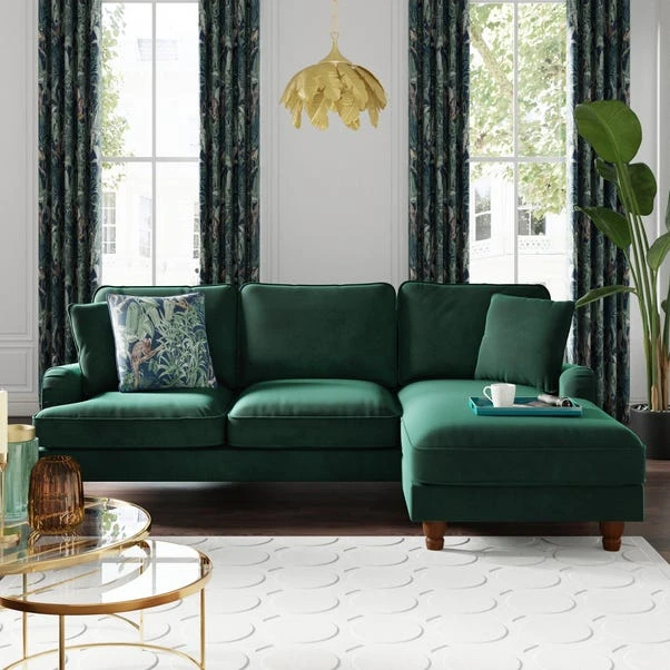 Beatrice Matte Velvet Right Hand Corner Sofa 3 Beatrice Matte Velvet Right Hand Corner Sofa