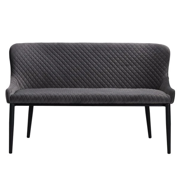 Montreal 2 Seater Dining Bench, Velvet, 133cm 11 Montreal 2 Seater Dining Bench, Velvet, 133cm - Image 9