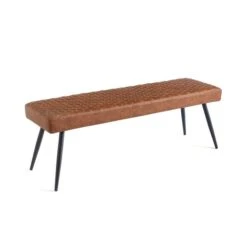 Montreal 2 Seater Dining Bench, Faux Leather, 135cm -Online Furniture Store 30769044 alt02