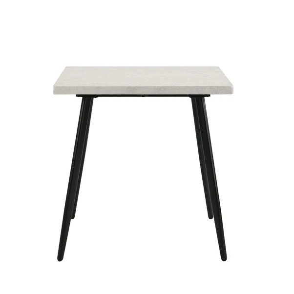 Zuri 2 Seater Square Dining Table, Grey Concrete Effect 4 Zuri 2 Seater Square Dining Table, Grey Concrete Effect - Image 2