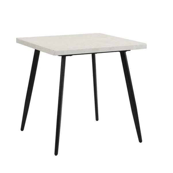 Zuri 2 Seater Square Dining Table, Grey Concrete Effect 5 Zuri 2 Seater Square Dining Table, Grey Concrete Effect - Image 3