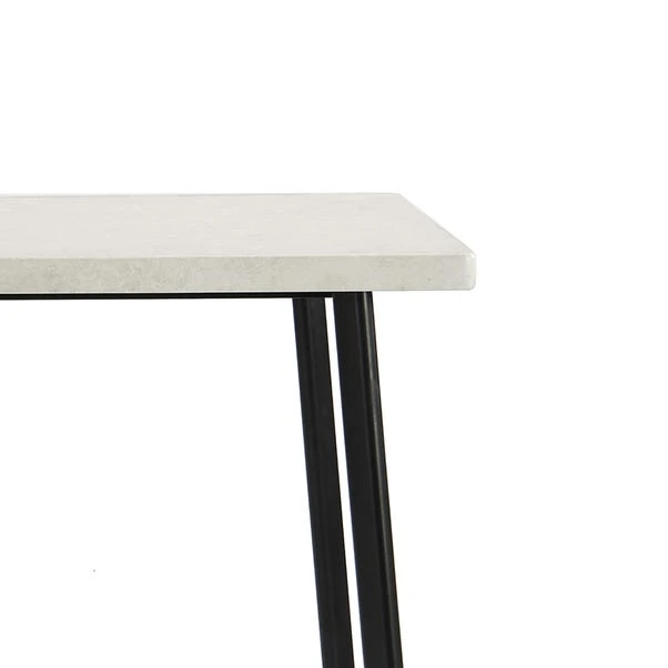 Zuri 2 Seater Square Dining Table, Grey Concrete Effect 6 Zuri 2 Seater Square Dining Table, Grey Concrete Effect - Image 4