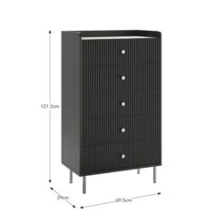 Georgi 5 Drawer Chest 33 Georgi 5 Drawer Chest -Online Furniture Store 30769260 alt09