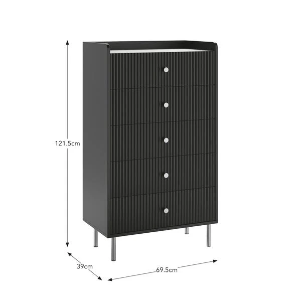 Georgi 5 Drawer Chest 18 Georgi 5 Drawer Chest - Image 16