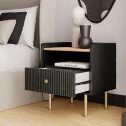 Georgi 1 Drawer Bedside Table -Online Furniture Store 30769261 alt01