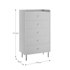 Georgi 5 Drawer Chest 25 Georgi 5 Drawer Chest -Online Furniture Store 30769721 alt09