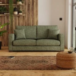 Carson Deep Sit Chunky Chenille 3 Seater Sofa -Online Furniture Store 30770367