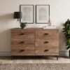 Fulton 6 Drawer Chest, Pine Effect