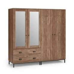 Fulton 4 Door Wardrobe, Pine -Online Furniture Store 30773038 alt05