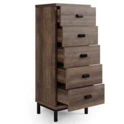Fulton Tall 5 Drawer Chest, Pine Effect -Online Furniture Store 30773096 alt04