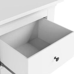 Lynton 3 Drawer Bedside Table, White -Online Furniture Store 30780208 alt05