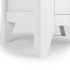 Lynton 3 Drawer Bedside Table, White -Online Furniture Store 30780208 alt07
