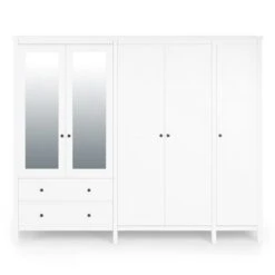 Lynton 5 Door Wardrobe, White 12 Lynton 5 Door Wardrobe, White -Online Furniture Store 30780267 alt02