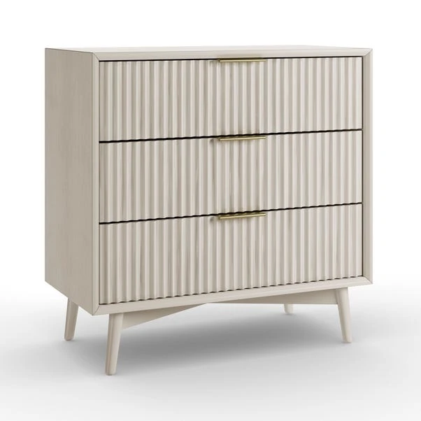 Neena 3 Drawer Chest, Warm Grey 4 Neena 3 Drawer Chest, Warm Grey - Image 2