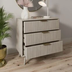 Neena 3 Drawer Chest, Warm Grey 11 Neena 3 Drawer Chest, Warm Grey -Online Furniture Store 30781307 alt02