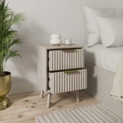 Neena 2 Drawer Bedside Table -Online Furniture Store 30781308 alt02
