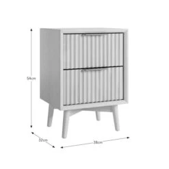 Neena 2 Drawer Bedside Table -Online Furniture Store 30781308 alt09