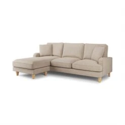 Beatrice Tonal Textured Weave Corner Chaise Sofa -Online Furniture Store 30792404 alt02