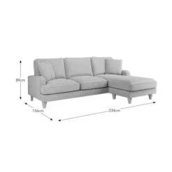 Beatrice Tonal Textured Weave Corner Chaise Sofa -Online Furniture Store 30792406 alt09