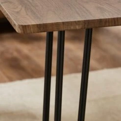 Bella 4 Seater Rectangular Hairpin Leg Dining Table With 2 Benches -Online Furniture Store 30793847 alt02