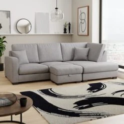 Carson Soft Texture Large Storage Footstool -Online Furniture Store 30796040 alt02