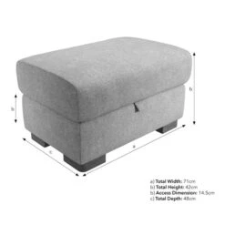 Carson Soft Texture Large Storage Footstool -Online Furniture Store 30796040 alt09