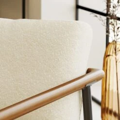 Arbour Boucle Industrial Metal Arm Accent Chair -Online Furniture Store 30796142 alt02