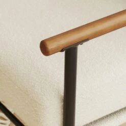 Arbour Boucle Industrial Metal Arm Accent Chair -Online Furniture Store 30796142 alt03