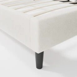 Alara Pleated Teddy Fabric Bed Frame -Online Furniture Store 30800163 alt06