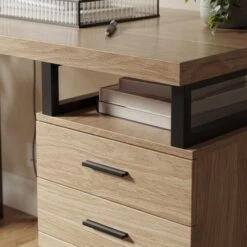 Edison Storage Desk Oak Effect -Online Furniture Store 30800636 alt03