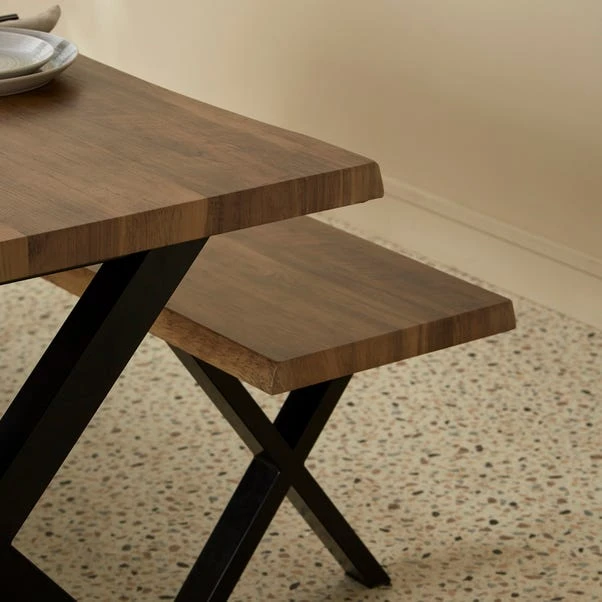 Ezra 6 Seater Rectangular Dining Table With 2 Benches 19 Ezra 6 Seater Rectangular Dining Table With 2 Benches - Image 17