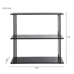 Cole Black Console Table With LED Light -Online Furniture Store 30802416 alt08