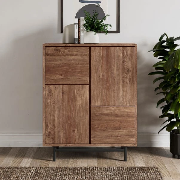 Fulton Tall 4 Door Small Cabinet, Pine 3 Fulton Tall 4 Door Small Cabinet, Pine