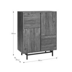 Fulton Tall 4 Door Small Cabinet, Pine 15 Fulton Tall 4 Door Small Cabinet, Pine -Online Furniture Store 30803110 alt09