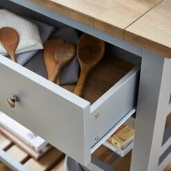 Olney Compact Kitchen Island, Grey -Online Furniture Store 30804277 alt03