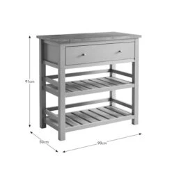 Olney Compact Kitchen Island, Grey -Online Furniture Store 30804277 alt09