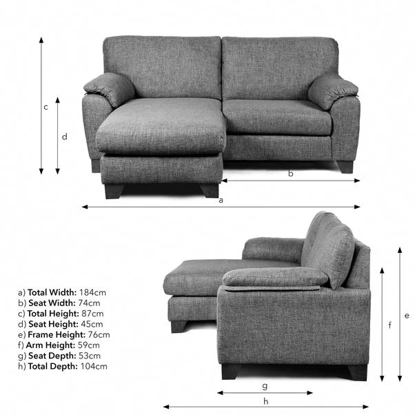 Meyer Tonal Weave Reversible Compact Corner Sofa 20 Meyer Tonal Weave Reversible Compact Corner Sofa - Image 18