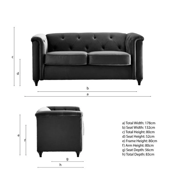 Chesterfield Opulent Velvet 2 Seater Sofa 11 Chesterfield Opulent Velvet 2 Seater Sofa - Image 9