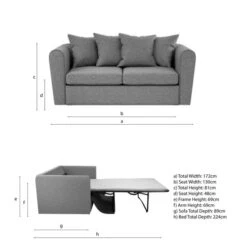 Blake 2 Seater Double Sofa Bed -Online Furniture Store 30808317 alt09